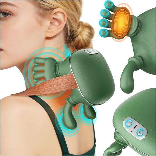 Shiatsu Neck & Shoulder Massager with Heat – Wireless Pain Relief